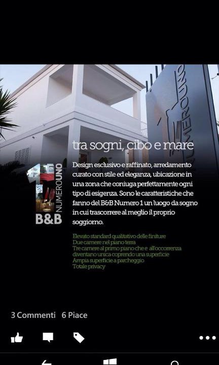 Bisceglie Bed & Breakfast | B&B Numero Uno