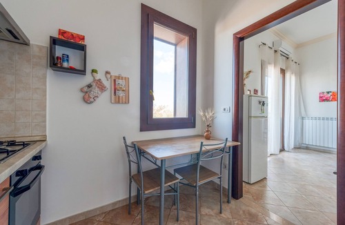 Vernole Apartment | Apartment 'Solebarocco Del Sud - Trilocale' with Balcony and Air Conditioning