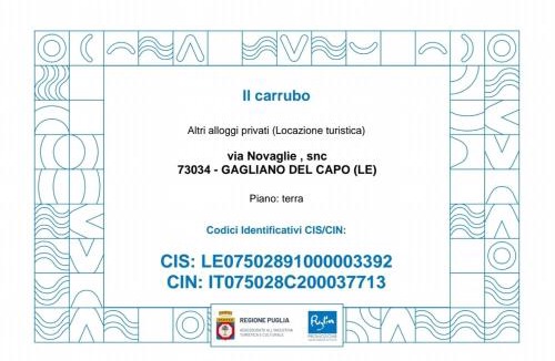 Marina di Novaglie House | Casa vacanze "Il Carrubo"