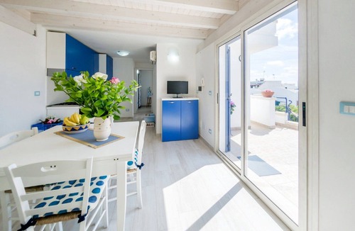 Santa Maria di Leuca Apartment | DELICIOUS PENTHOUSE ON THE SEA, FREE WI-FI, SEA VIEW, OUTDOOR SHOWER