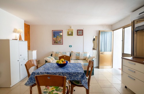 Santa Cesarea Terme Apartment | Studio Apartment "Rosa" with Sea View, Private Terrace & A/C