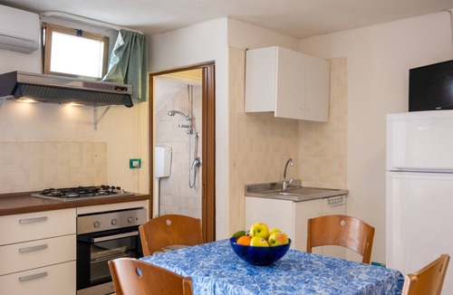 Santa Cesarea Terme Apartment | Studio Apartment "Rosa" with Sea View, Private Terrace & A/C
