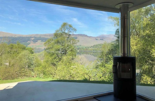 Loch Tay House | The Tractor Shed- Elevated Hot Tub with Loch Views
