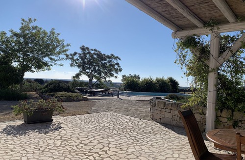 Alberobello Villa | Trulli Bianchi. Characteristic stone trullo with private pool and panoramic view