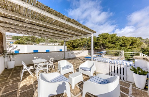 Marina di Novaglie House | Vacation Home "Novaglie Mon Amour" with Sea View, 2 Private Terraces & Wi-Fi