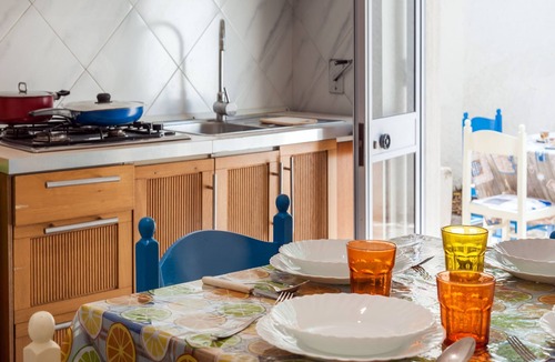 Torre Lapillo Villa | Villa Telia Directly on the Beach with Terrace; Pets Allowed, Parking Available