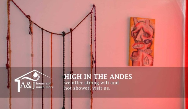 Full apartment with modern and Andean decorations