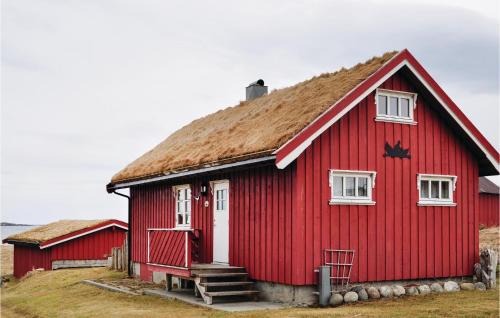 Nice Home In Bøstad With House A Mountain View