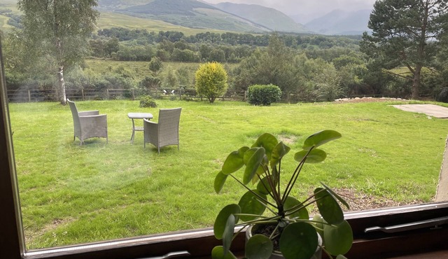 Self-contained rural home with mountain views