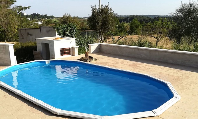 Martina Franca House | villa due trulli art house with pool on panoramic view of the "Valle d'Itria"